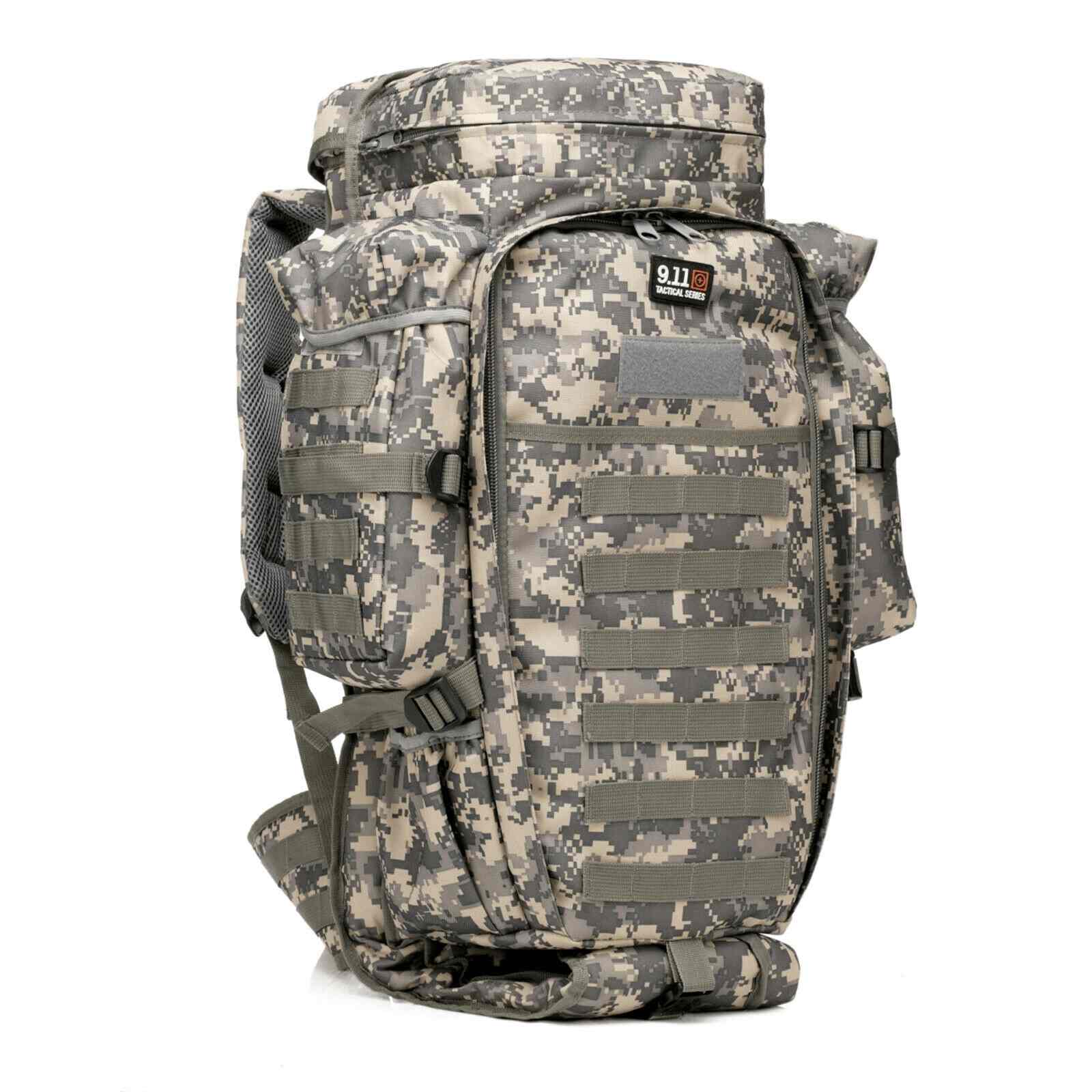 Gray 911 MOLLE Tactical Backpack Waterproof Hunting Bag