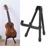 Using of A-Frame Acoustic Electric Guitar Bass Stand