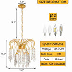 Specifications of Adjustable 3-Light Crystal Ceiling Light