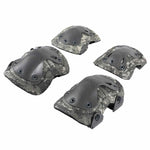 Gray Airsoft Tactical Elbow Protective Knee Pads, 4Pcs