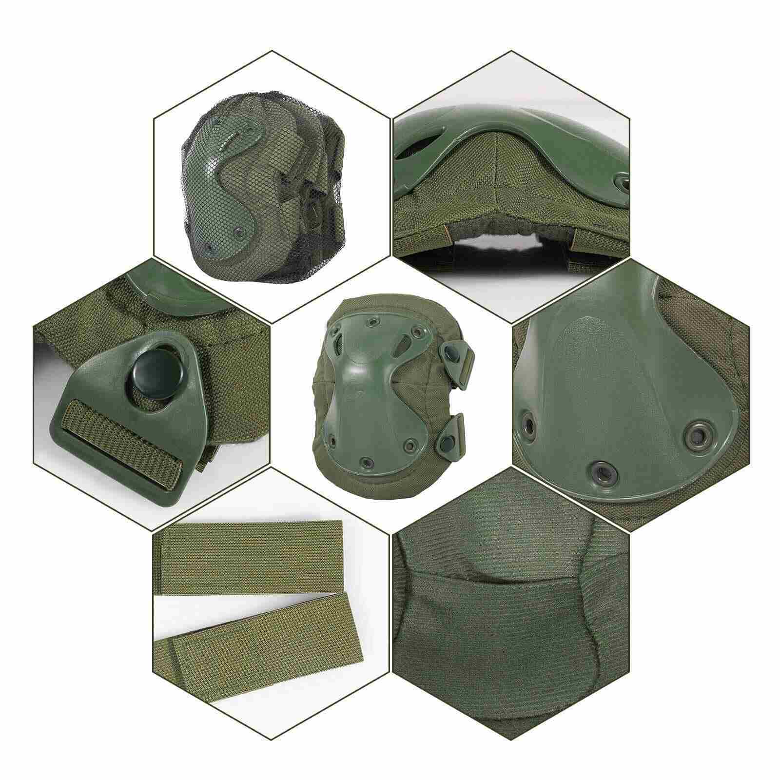 Detail of Durable Airsoft Tactical Elbow Protective Knee Pads, 4Pcs