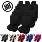 full Universal Cloth Seat Cover with Steering Wheel Cover