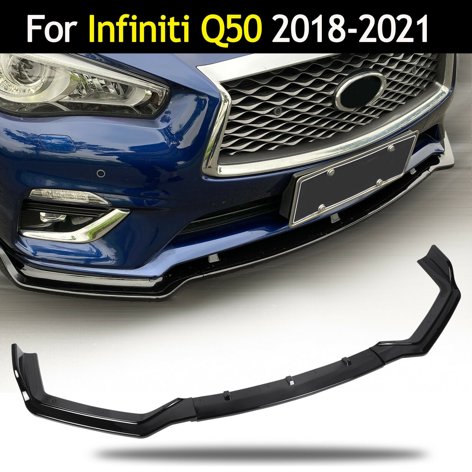 Car Front Lip for 2018+ INFINITI Q50 Sport