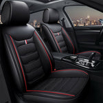 Front Car PU Leather Seat Cover red line