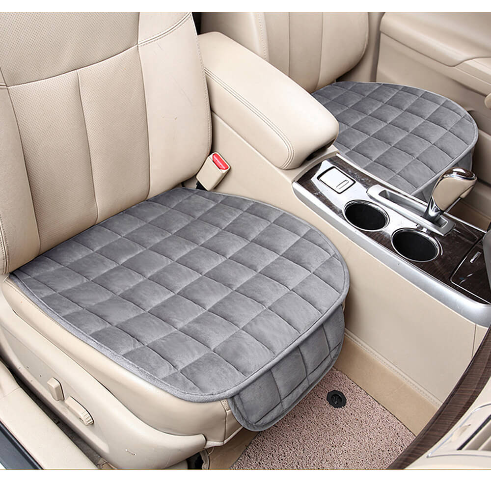 Car Front Seat Mat w/Plush Surface - BCBMALL