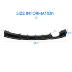 size of black Car Rear Bumper for BMW 3 Series 12-18