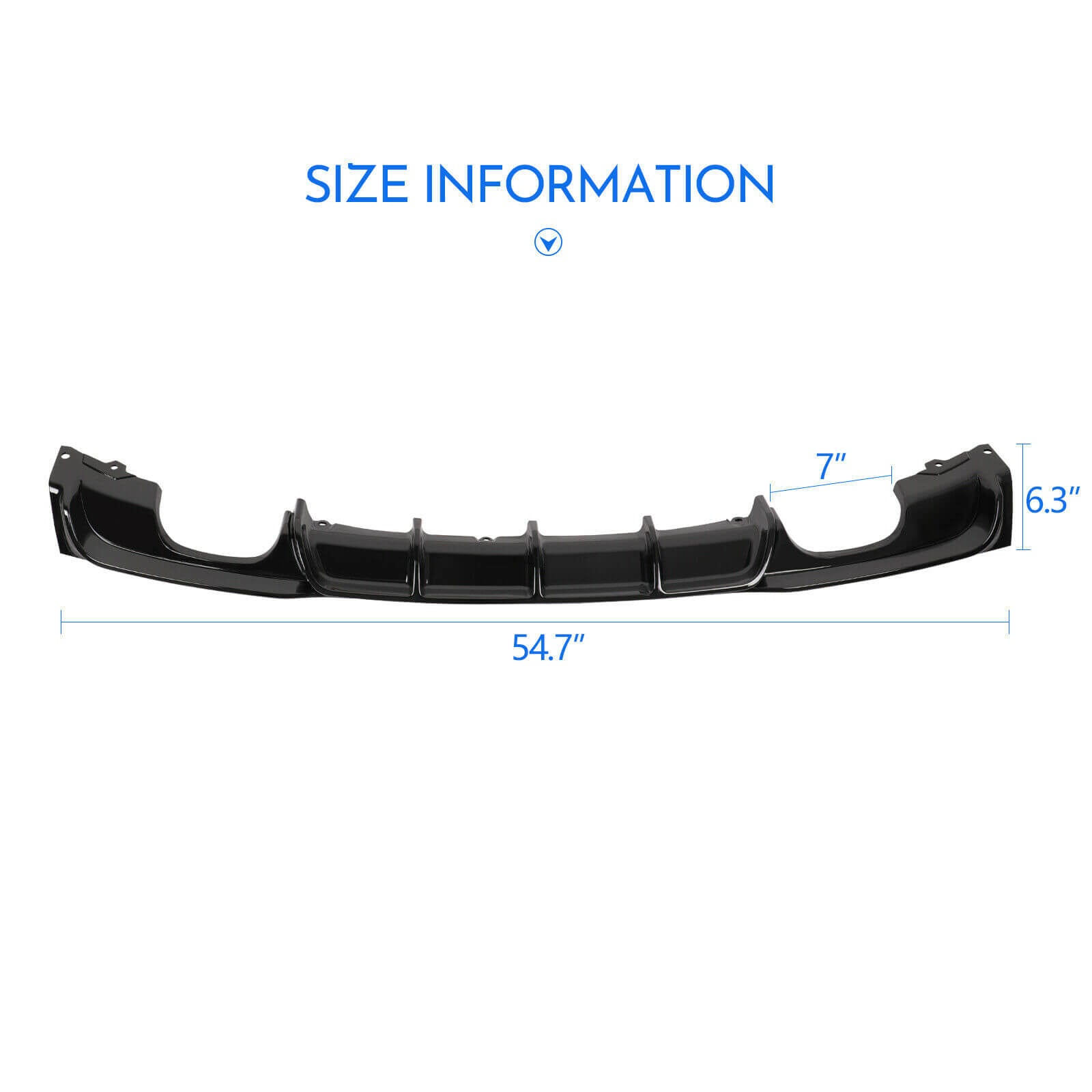size of Car Rear Bumper for BMW 3 Series 12-18