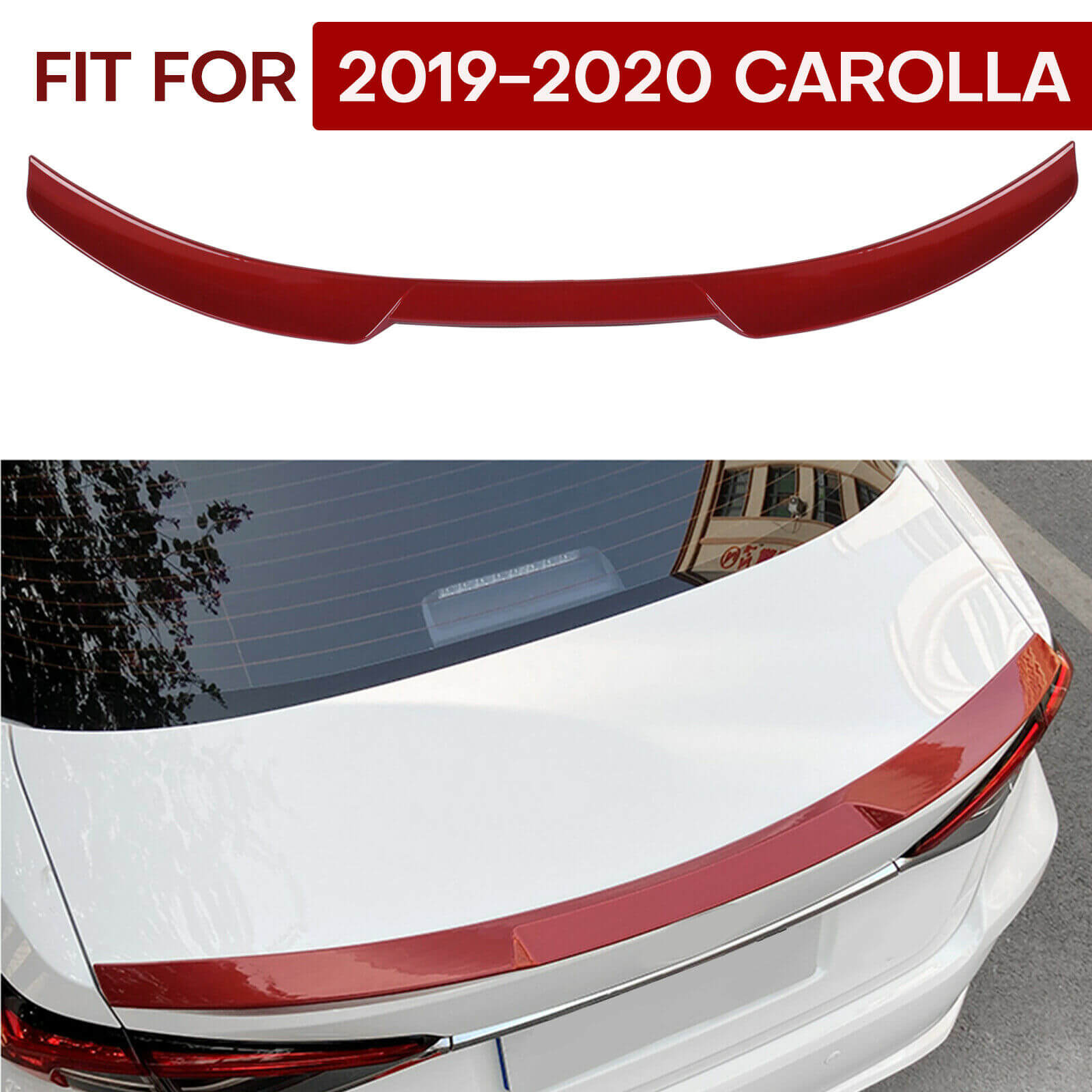 Car Rear Spoiler Wing Lid for Corolla 2019-2020