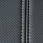 Car Seat Cover PU Leather Universal Full Black - BCBMALL