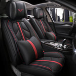 red  color Deluxe Leather Car Seat Covers