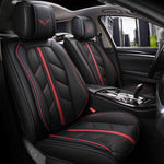 red Deluxe Leather Car Seat Covers
