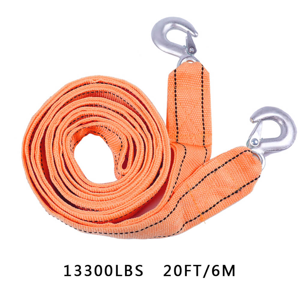 Car Tow Rope Cable Towing Strap Hooks - BCBMALL