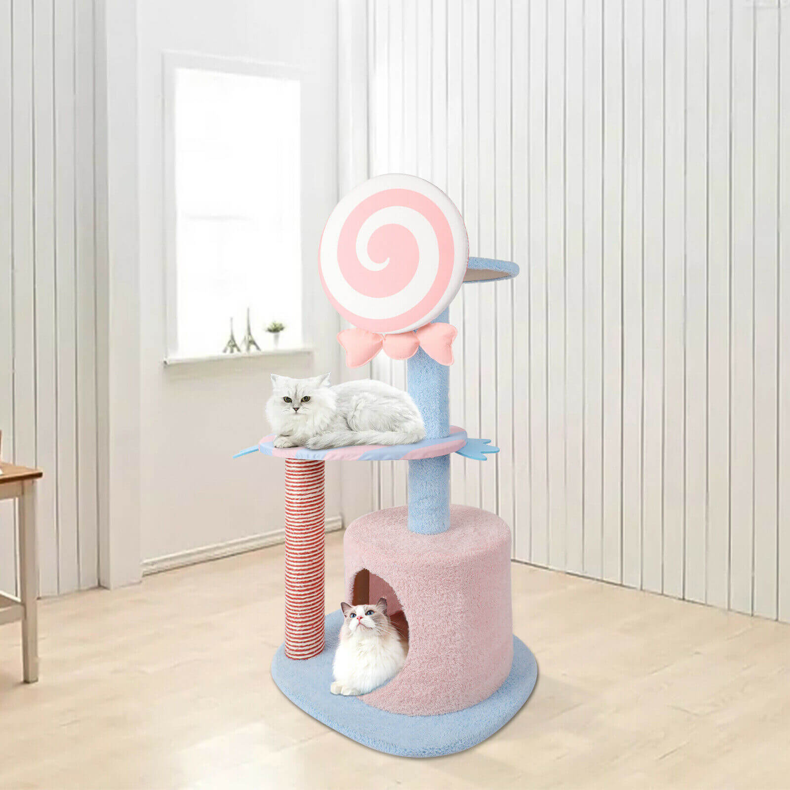52.4" Cat Tower Condo Furniture Candy Shape