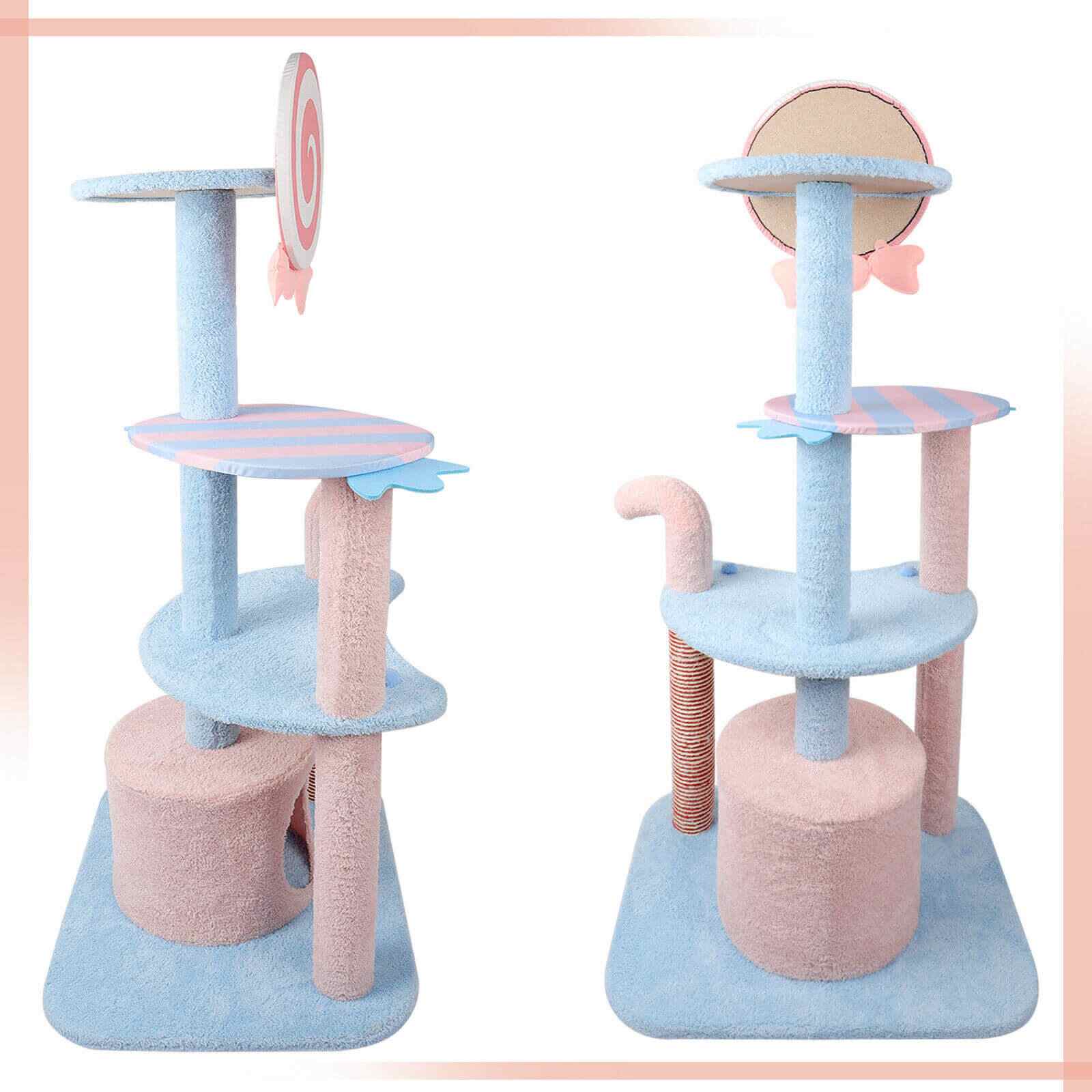 Back of Cat Tower Condo Furniture Candy Shape