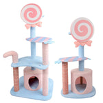 Display of 52.4" Cat Tower Condo Furniture Candy Shape