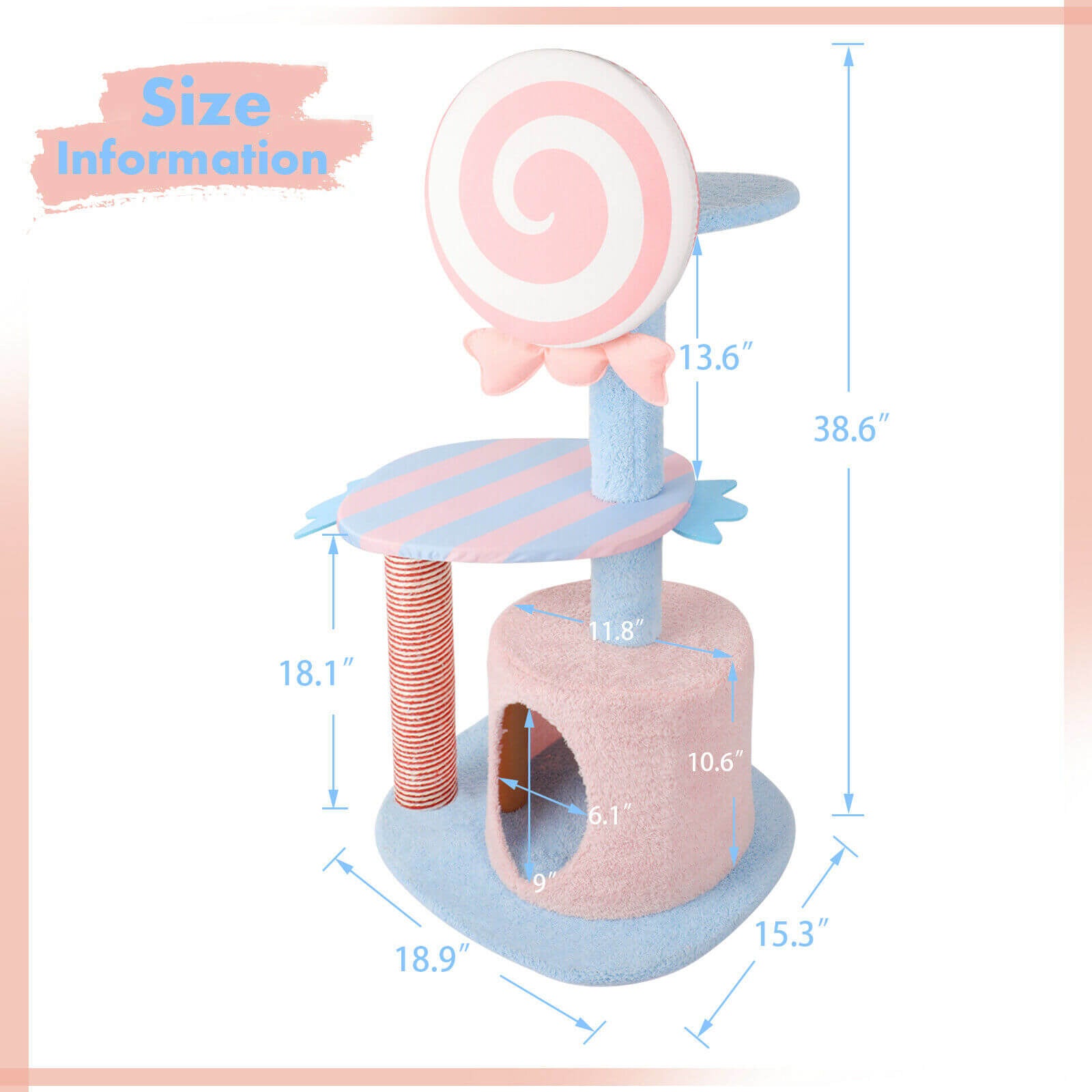 Cat Tower Condo Furniture Candy Shape