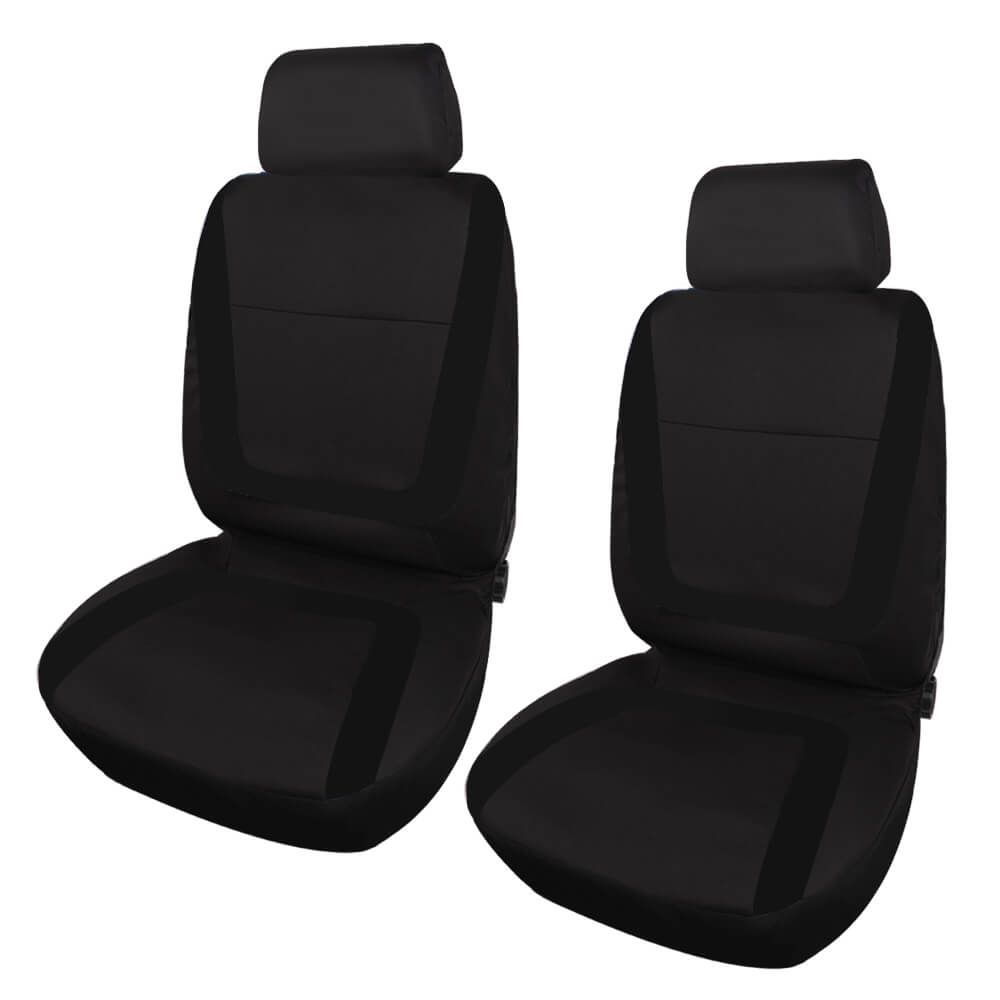 black front Cloth Seat Covers for Cars, 9Pcs