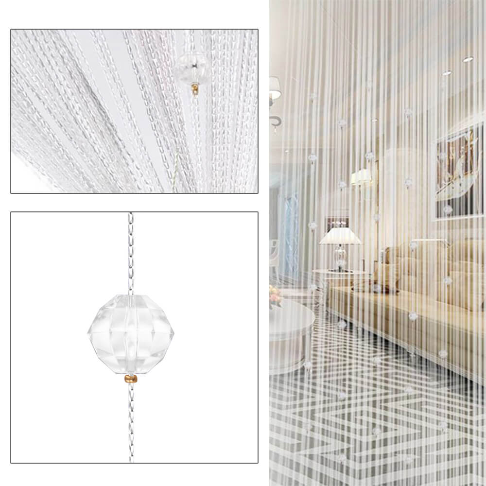 Crystal Beaded String Curtain - BCBMALL