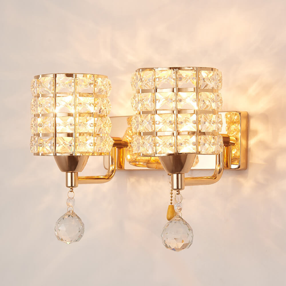 Crystal Wall Lamp Sconce Light - BCBMALL