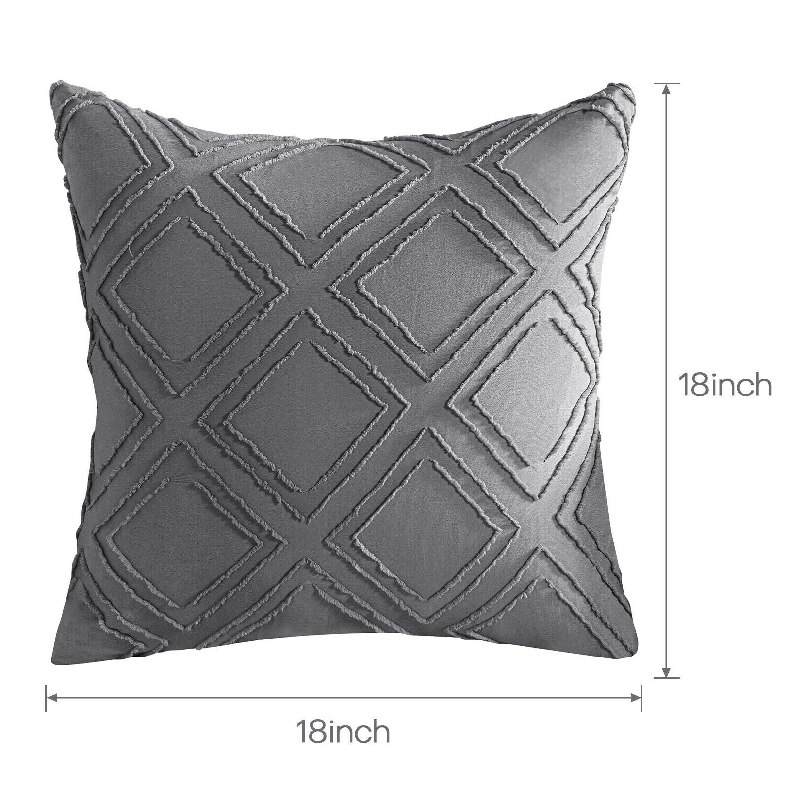 size of Cushion Cover Pillowcase, 2pcs