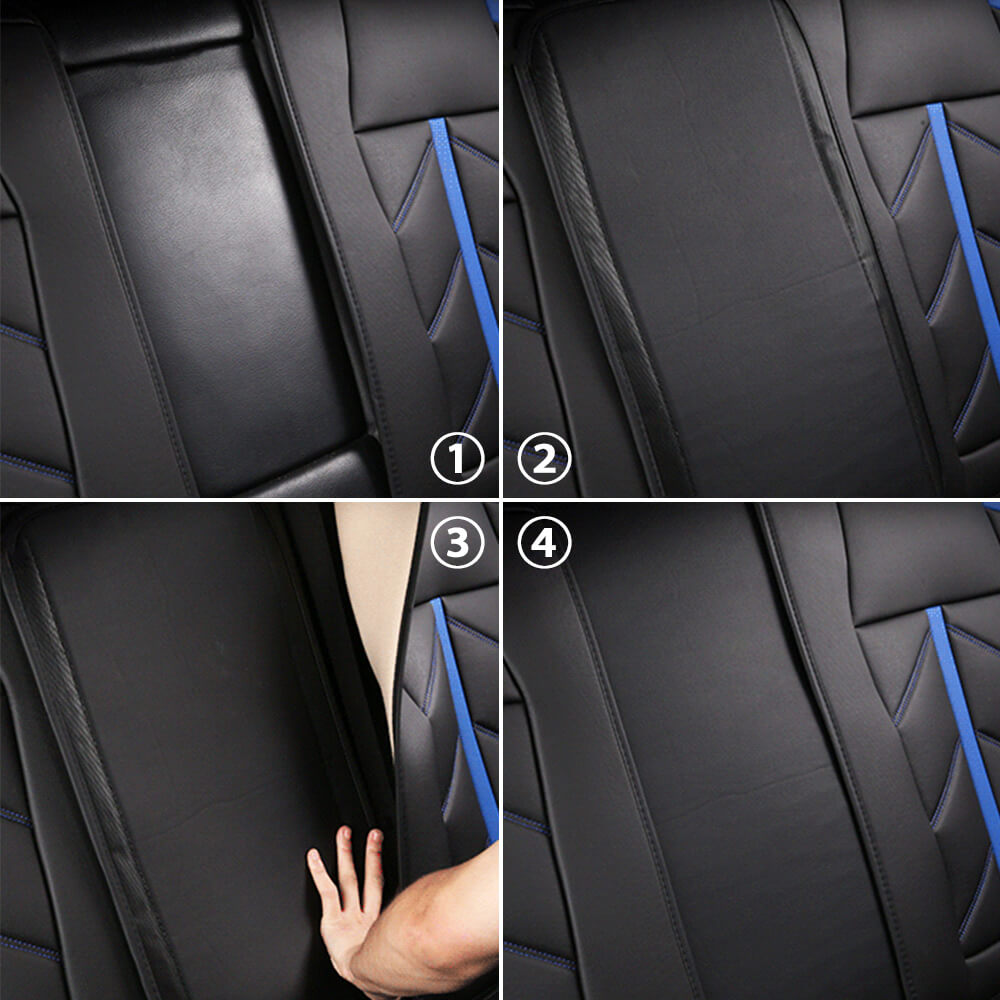install steps of Deluxe Leather Car Seat Covers