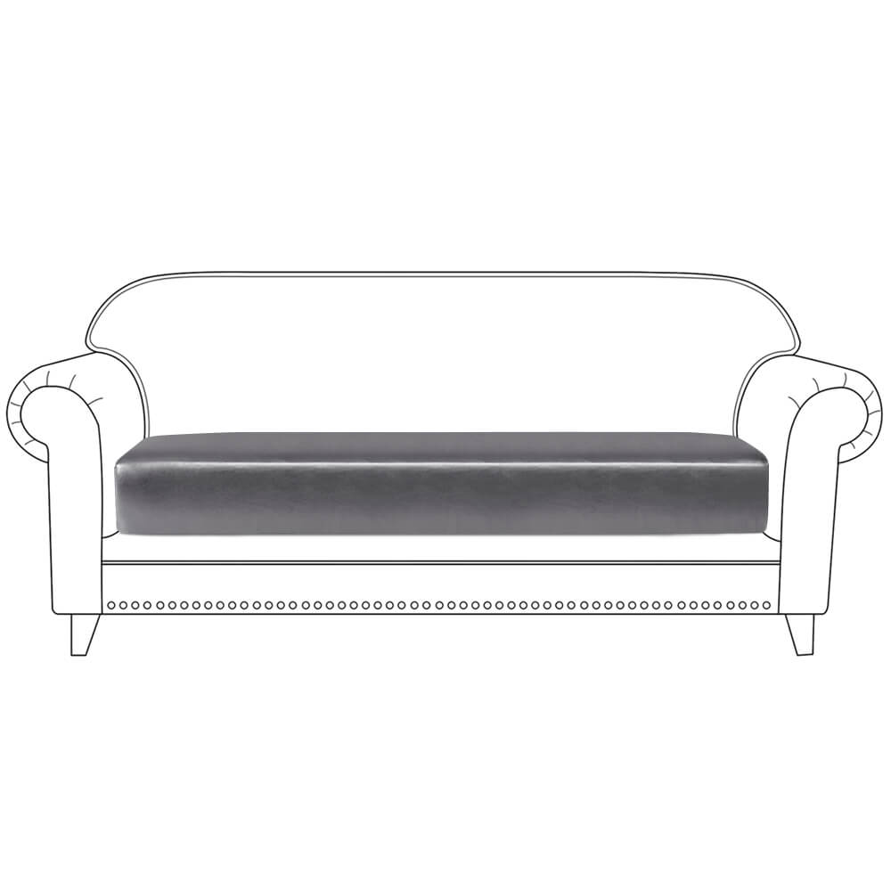 Faux Leather Sofa Seat Cushion Cover - BCBMALL