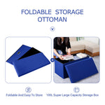 Foldable Storage Ottoman - BCBMALL