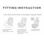 install steps of Fabric Car Seat Covers w/ Headrest Covers