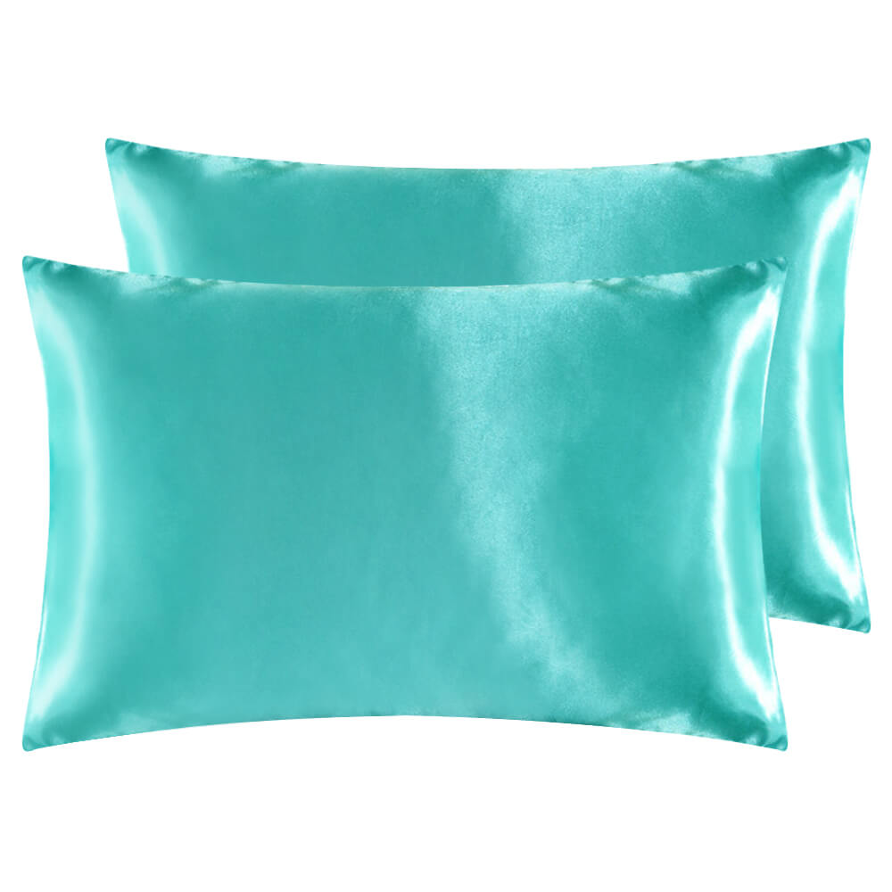 Imitated Satin Silk Pillowcase, 2Pcs - BCBMALL