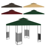 1/2Tier 10' Gazebo Top Tent Cover Sunshade Canopy Replacement