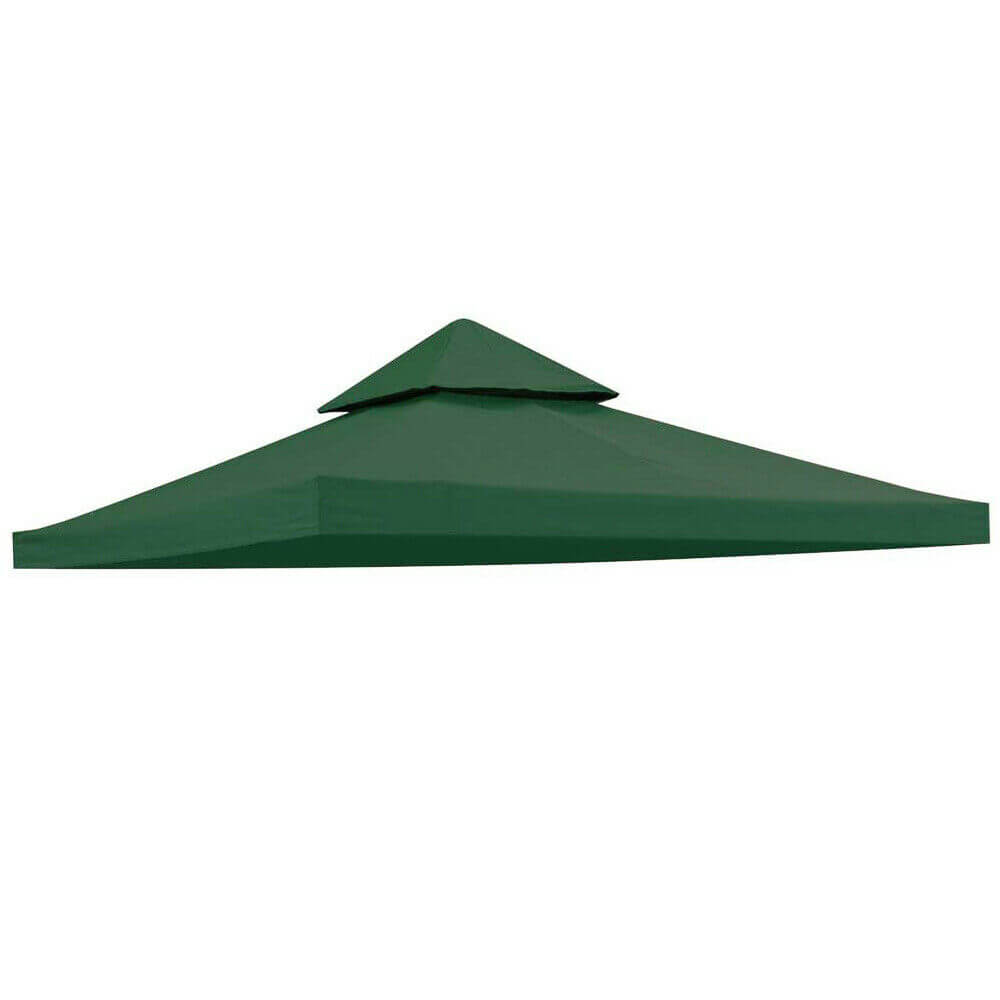 Green 2 Tier 10' Gazebo Top Tent Cover Sunshade Canopy Replacement