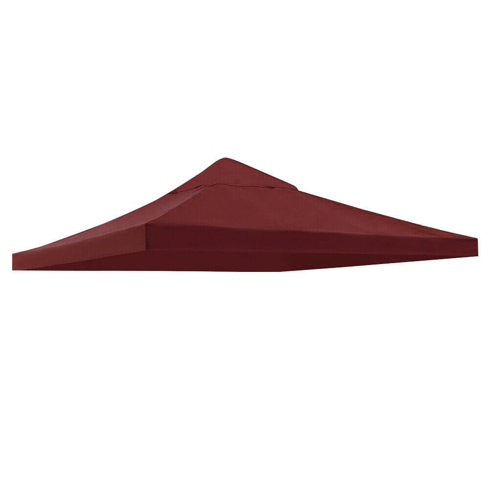 Red 1 Tier 10' Gazebo Top Tent Cover Sunshade Canopy Replacement