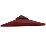 Red 2 Tier 10' Gazebo Top Tent Cover Sunshade Canopy Replacement