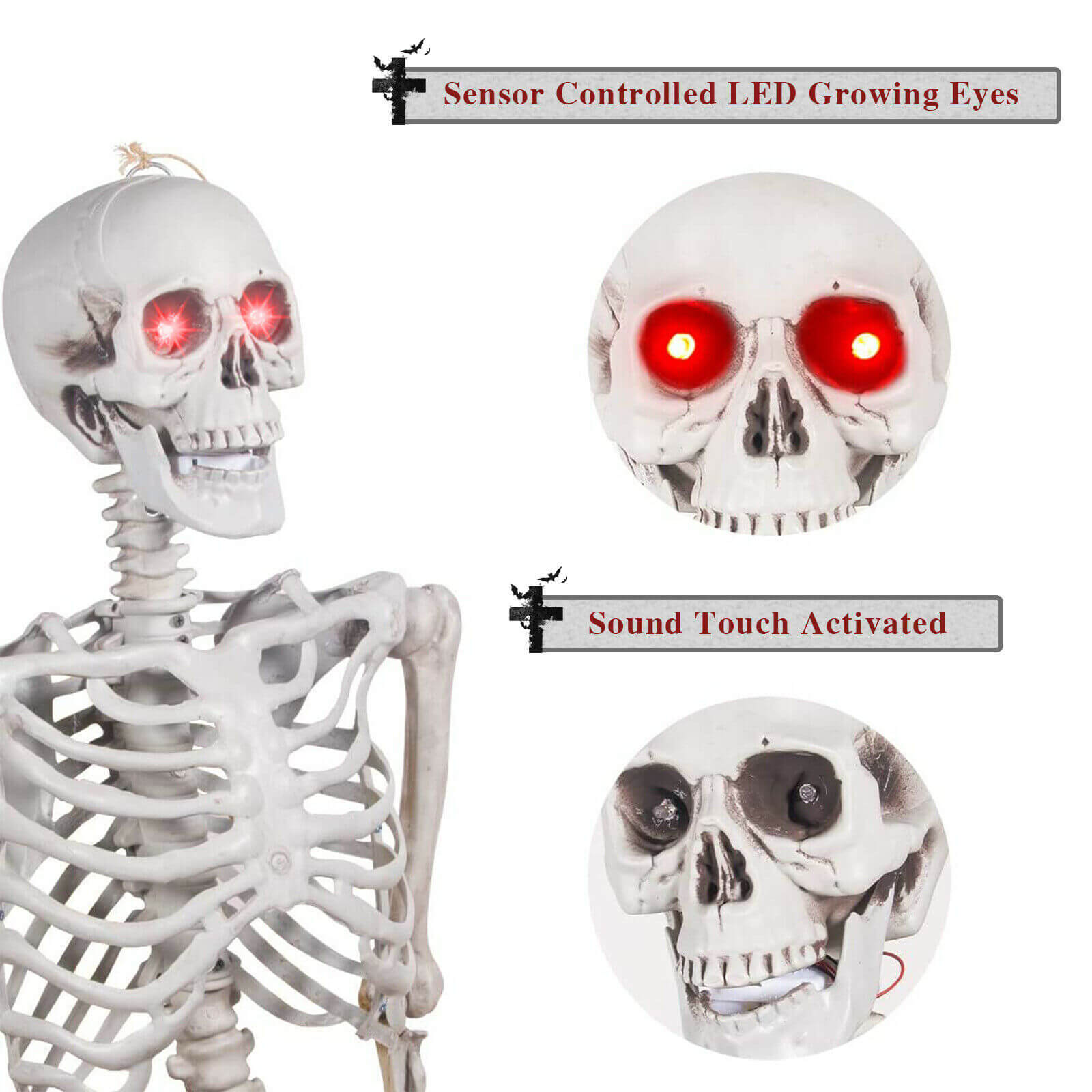 Halloween Skeleton led eyes