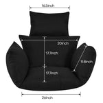 size of Hanging Hammock Chair Seat Cushion