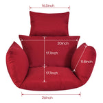 size of Hanging Hammock Chair Seat Cushion red