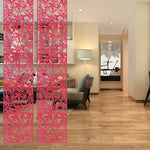 Hanging Room Divider Screen red display