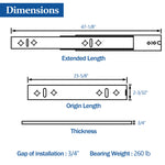 Heavy Duty Drawer Slides - BCBMALL