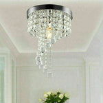 Luxury K9 Modern Crystal Raindrop Chandelier E12 Light Fixture