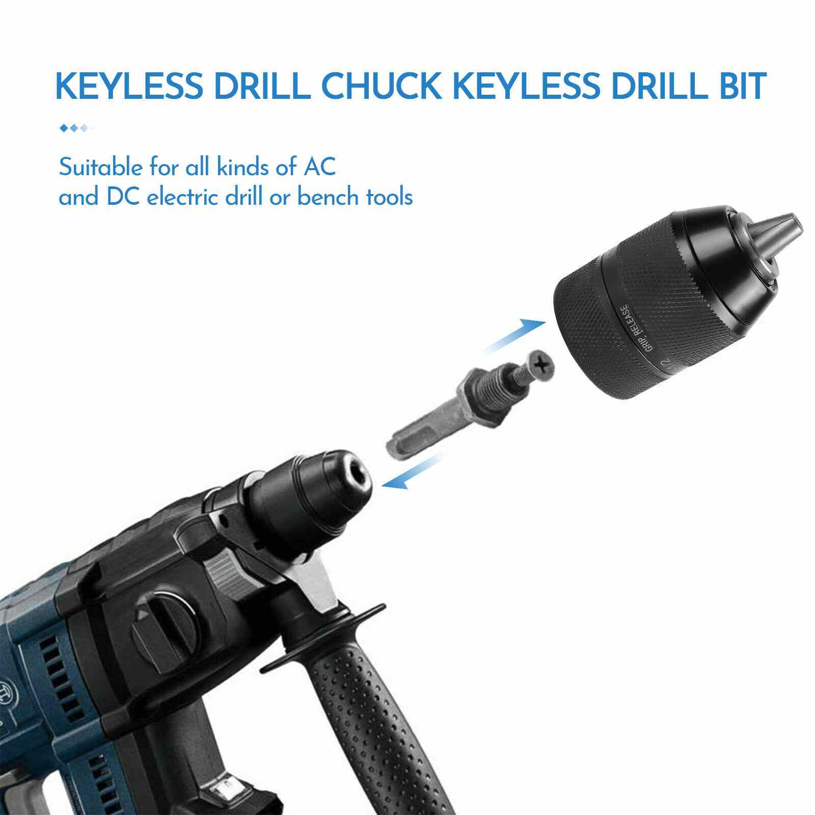 Design of 1/2" Keyless Chuck Conversion Hex Shank Adapter Drill Bit