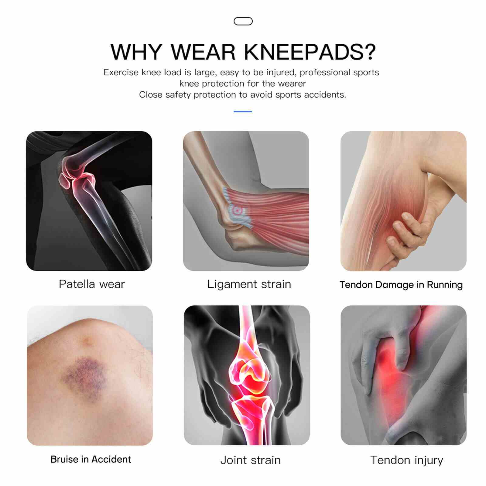 Advantages of Knee Brace w/ Patella Gel Pads Side Stabilizers