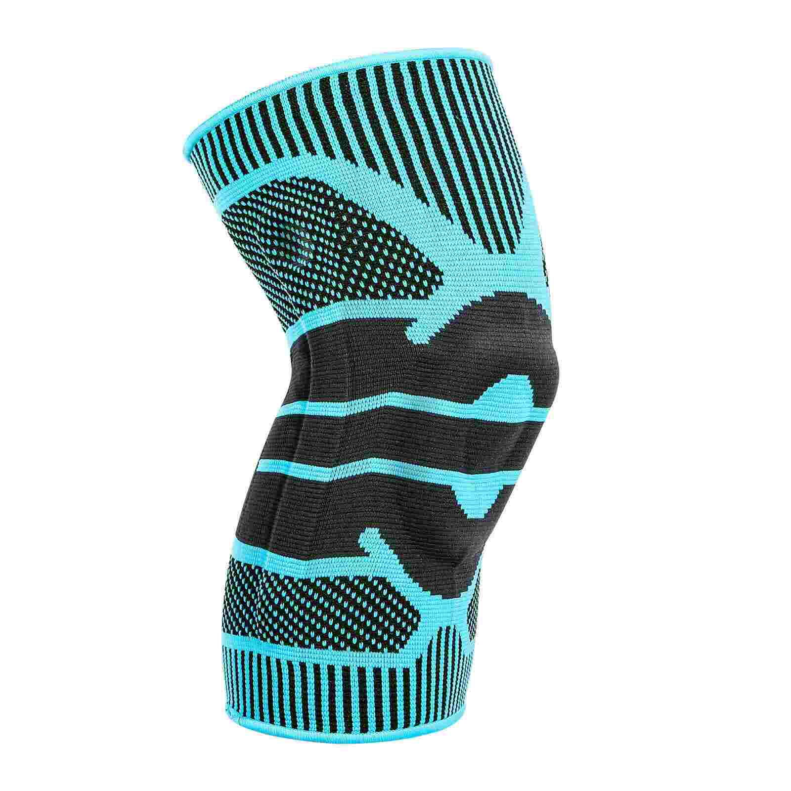 Blue of Knee Brace w/ Patella Gel Pads Side Stabilizers, 2 Pcs