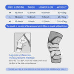 Size of Knee Brace w/ Patella Gel Pads Side Stabilizers