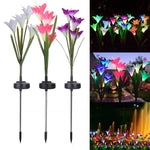 LED Solar Powered Lights Lily Flower Light - BCBMALL