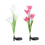 LED Solar Powered Lights Lily Flower Light - BCBMALL