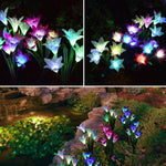 LED Solar Powered Lights Lily Flower Light - BCBMALL