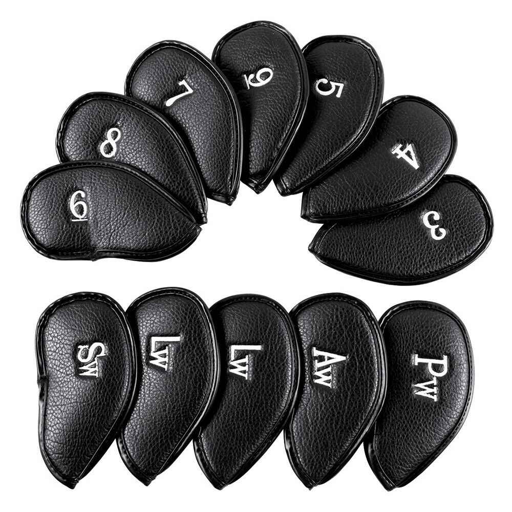 Durable Leather Irons Club Headcovers