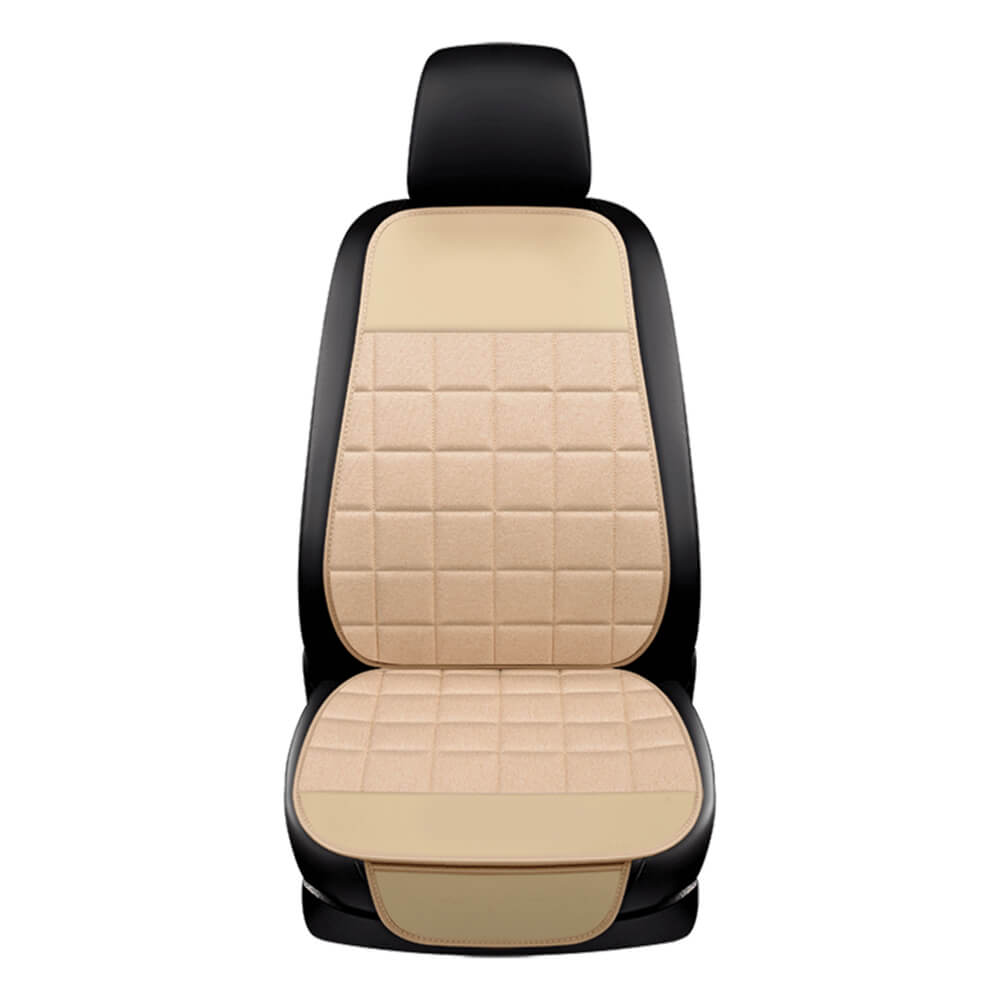 Leather Linen Car Seat Cover
