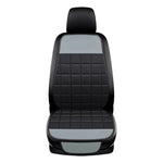 gray Leather Linen Car Seat Cover