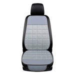 black gray Leather Linen Car Seat Cover